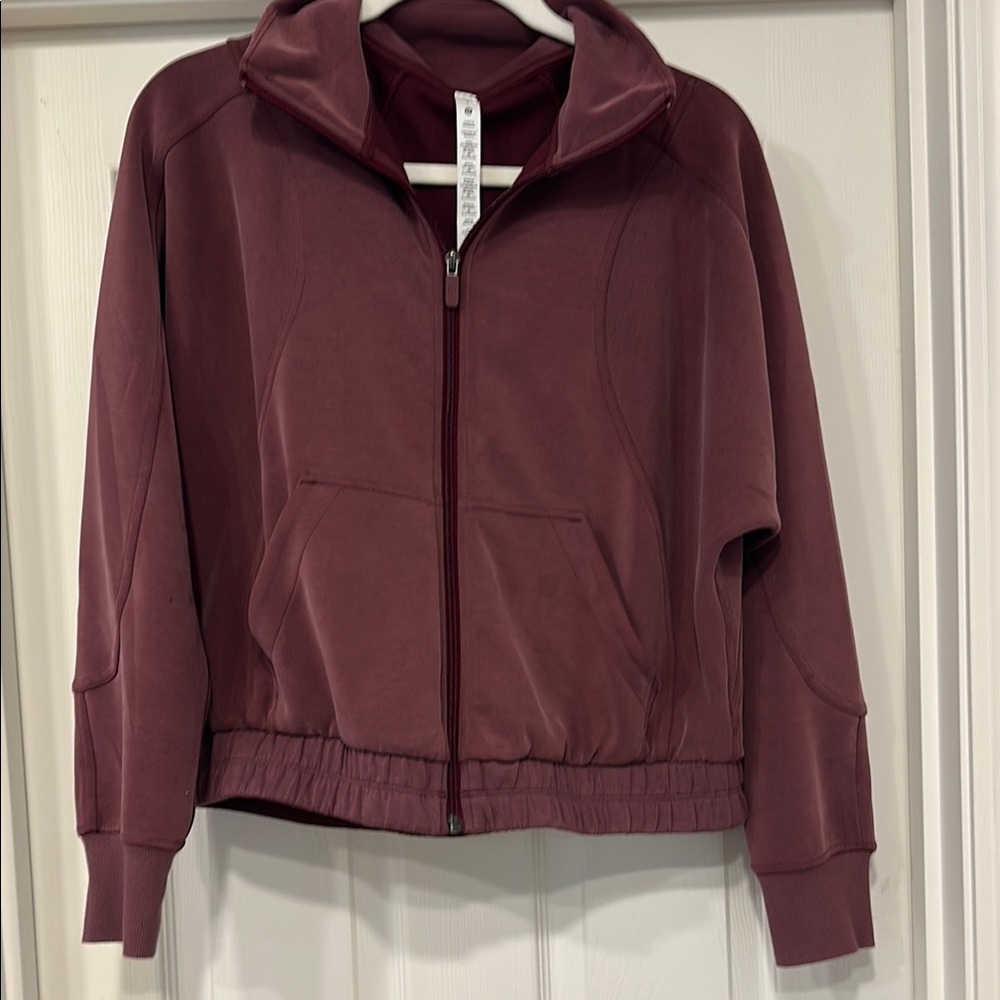 Lululemon softstreme full zip funnel neck